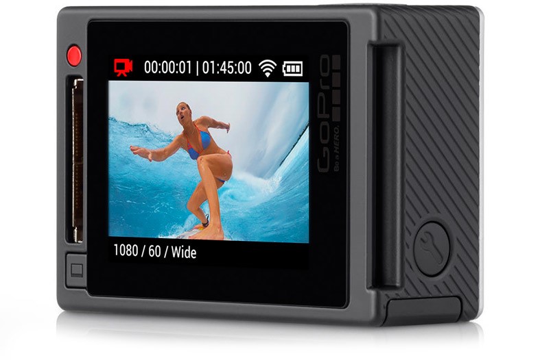 Sports action camera display